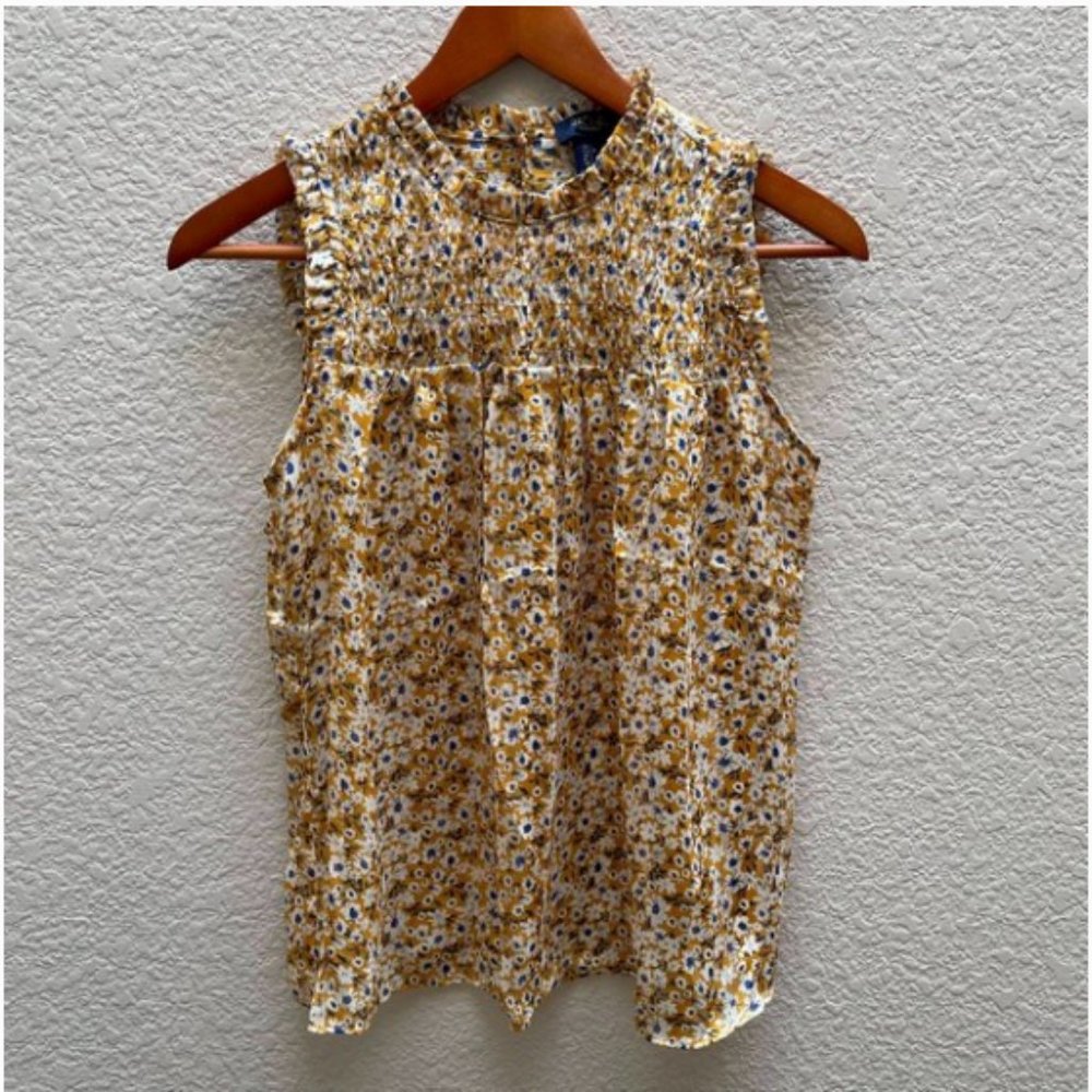 RACHEL Rachel Roy Yellow Sleeveless Blouse SM